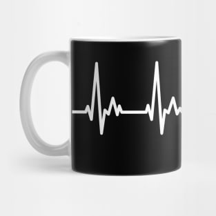 Sloth Heartline Design My Heart Beats for Sloths Mug